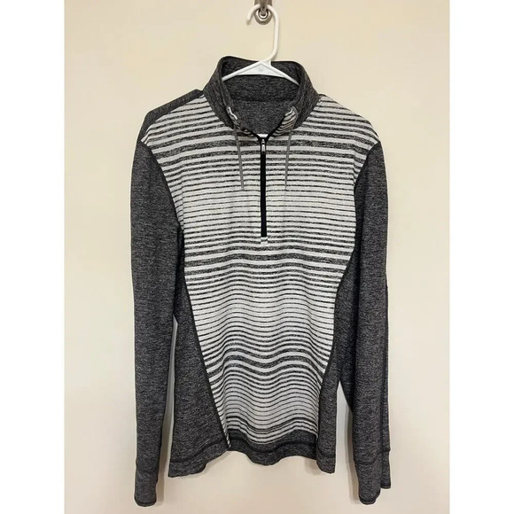 Lululemon Mens half zip pullover striped - Picture 1 of 4